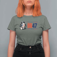 Political Activist 8647 T Shirt For Women Freedom Satire Protest Graphic