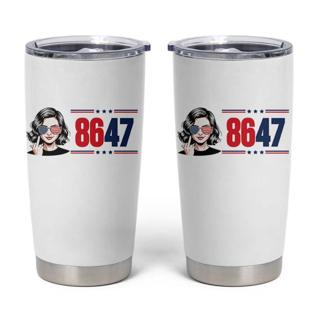 Political Activist 8647 Tumbler Cup Freedom Satire Protest Graphic