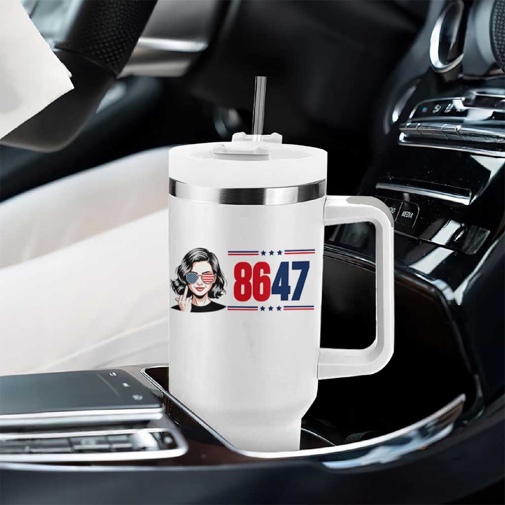 Political Activist 8647 Tumbler With Handle Freedom Satire Protest Graphic