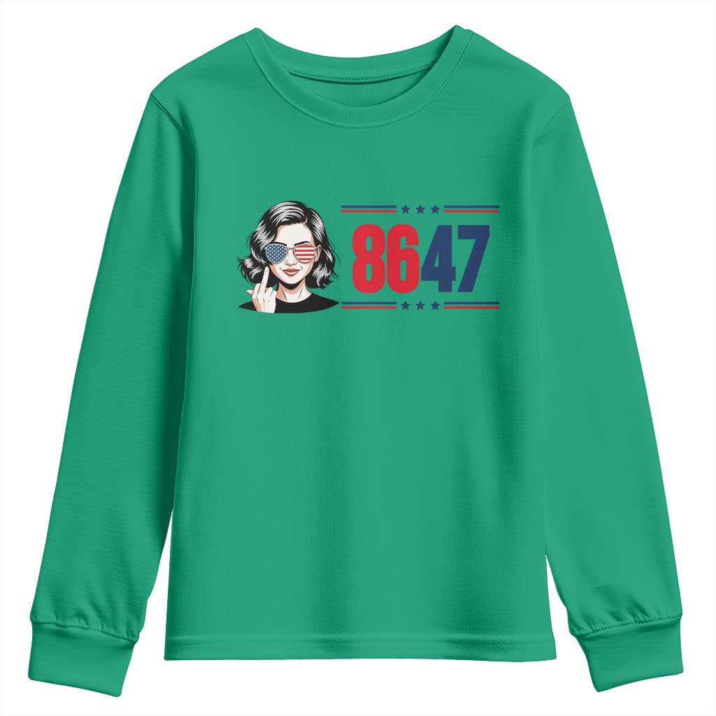 Political Activist 8647 Youth Sweatshirt Freedom Satire Protest Graphic