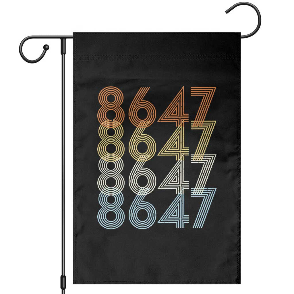 Retro Vintage 8647 Garden Flag Freedom Protest Stripe Graphic