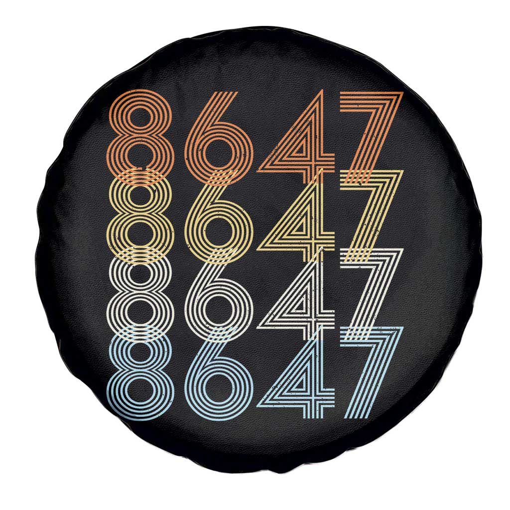 Retro Vintage 8647 Spare Tire Cover Freedom Protest Stripe Graphic