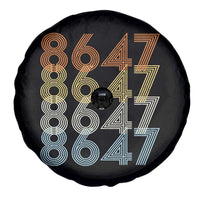 Retro Vintage 8647 Spare Tire Cover Freedom Protest Stripe Graphic