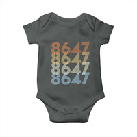Retro Vintage 8647 Baby Onesie Freedom Protest Stripe Graphic