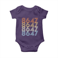 Retro Vintage 8647 Baby Onesie Freedom Protest Stripe Graphic