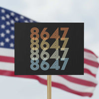 Retro Vintage 8647 Protest Sign Freedom Protest Stripe Graphic