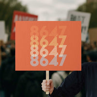 Retro Vintage 8647 Protest Sign Freedom Protest Stripe Graphic