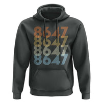 Retro Vintage 8647 Hoodie Freedom Protest Stripe Graphic