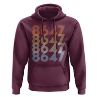 Retro Vintage 8647 Hoodie Freedom Protest Stripe Graphic