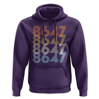 Retro Vintage 8647 Hoodie Freedom Protest Stripe Graphic