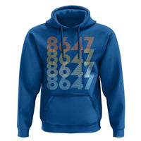 Retro Vintage 8647 Hoodie Freedom Protest Stripe Graphic