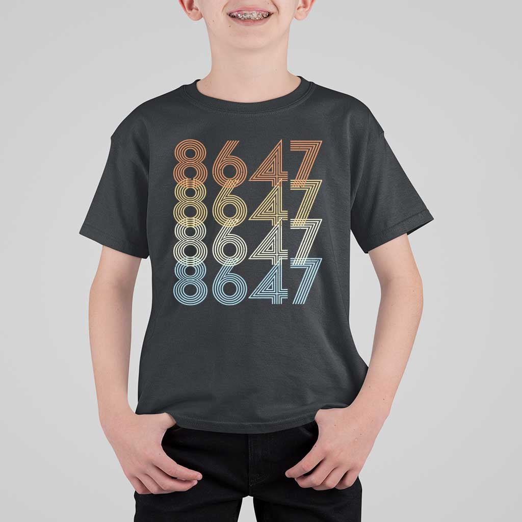 Retro Vintage 8647 T Shirt For Kid Freedom Protest Stripe Graphic