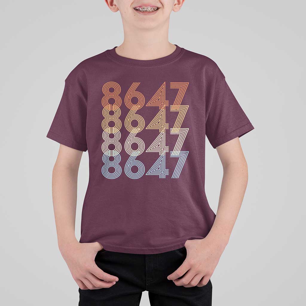 Retro Vintage 8647 T Shirt For Kid Freedom Protest Stripe Graphic