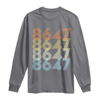 Retro Vintage 8647 Long Sleeve Shirt Freedom Protest Stripe Graphic