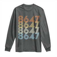 Retro Vintage 8647 Long Sleeve Shirt Freedom Protest Stripe Graphic