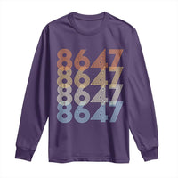 Retro Vintage 8647 Long Sleeve Shirt Freedom Protest Stripe Graphic