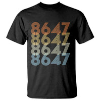 Retro Vintage 8647 T Shirt Freedom Protest Stripe Graphic