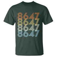 Retro Vintage 8647 T Shirt Freedom Protest Stripe Graphic