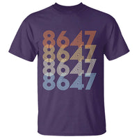 Retro Vintage 8647 T Shirt Freedom Protest Stripe Graphic