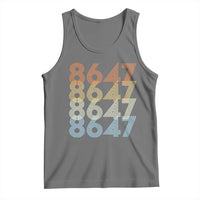 Retro Vintage 8647 Tank Top Freedom Protest Stripe Graphic