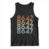 Retro Vintage 8647 Tank Top Freedom Protest Stripe Graphic