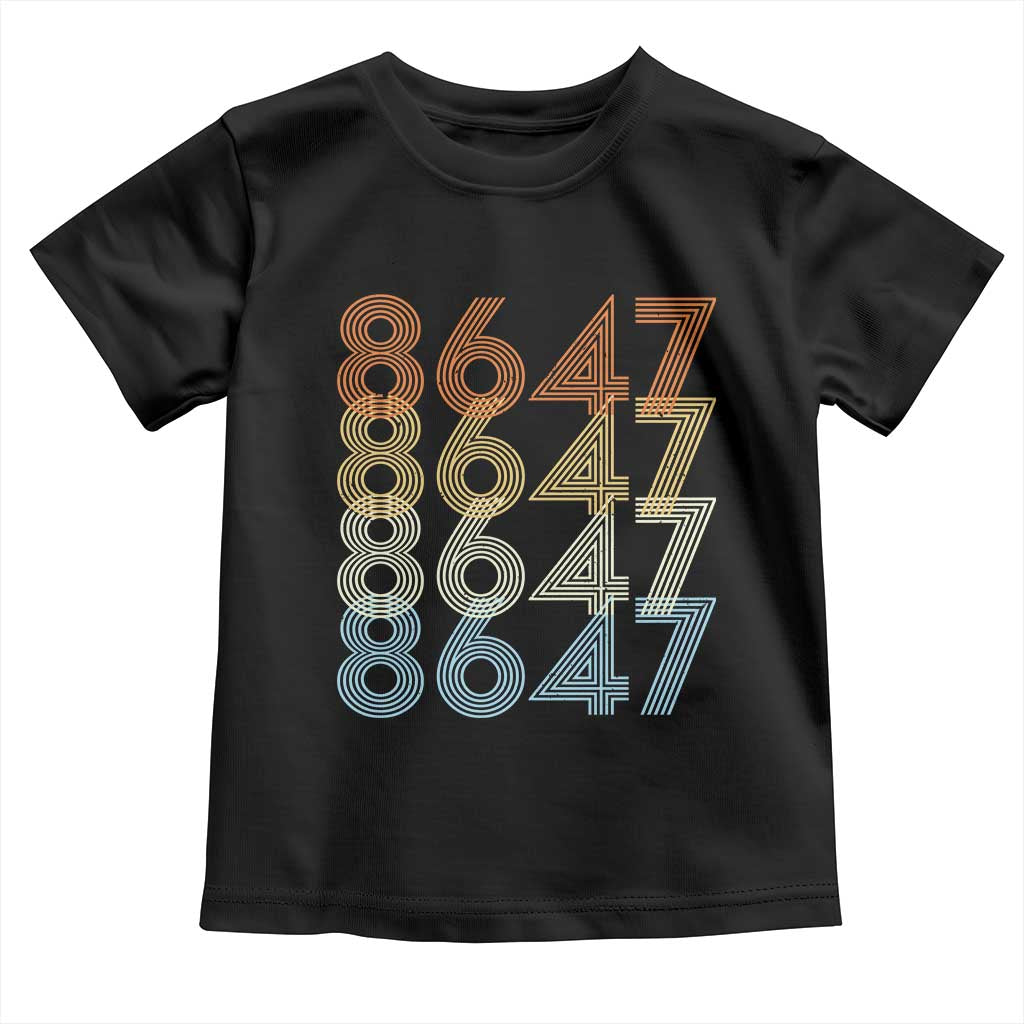 Retro Vintage 8647 Toddler T Shirt Freedom Protest Stripe Graphic
