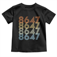 Retro Vintage 8647 Toddler T Shirt Freedom Protest Stripe Graphic