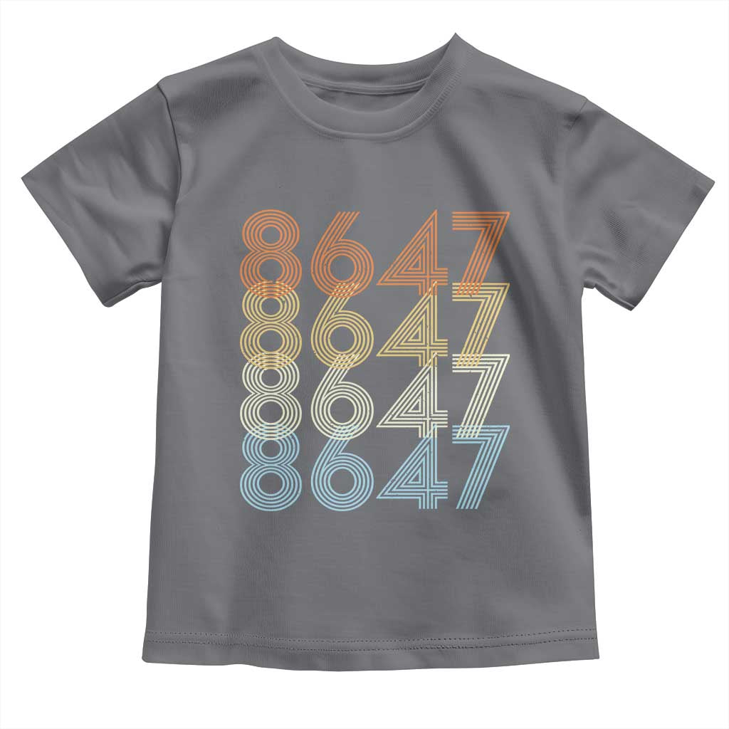 Retro Vintage 8647 Toddler T Shirt Freedom Protest Stripe Graphic