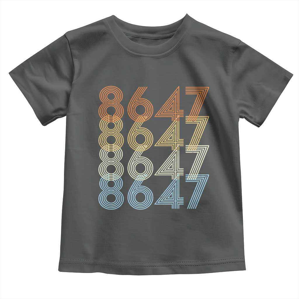 Retro Vintage 8647 Toddler T Shirt Freedom Protest Stripe Graphic