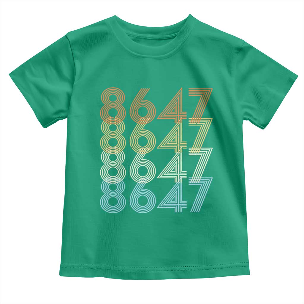 Retro Vintage 8647 Toddler T Shirt Freedom Protest Stripe Graphic