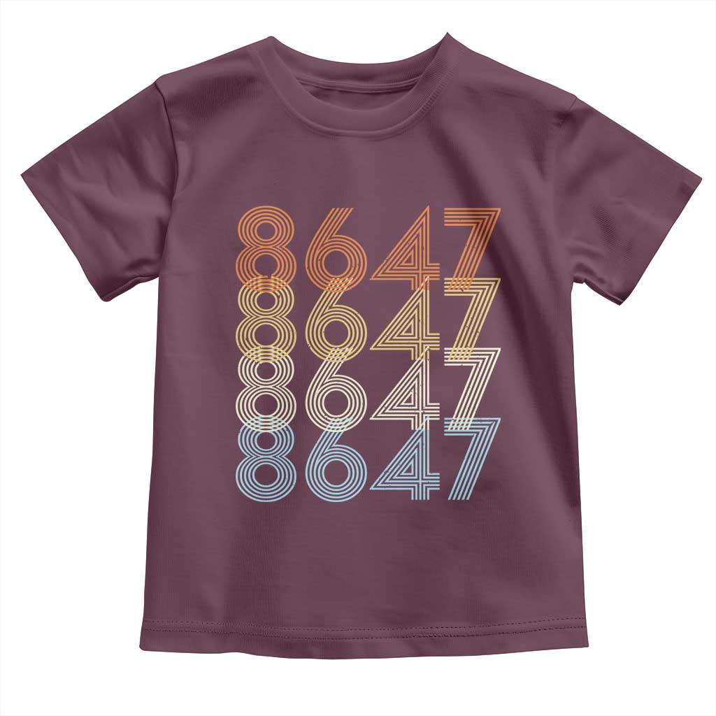 Retro Vintage 8647 Toddler T Shirt Freedom Protest Stripe Graphic