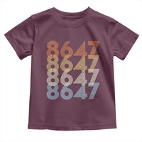Retro Vintage 8647 Toddler T Shirt Freedom Protest Stripe Graphic