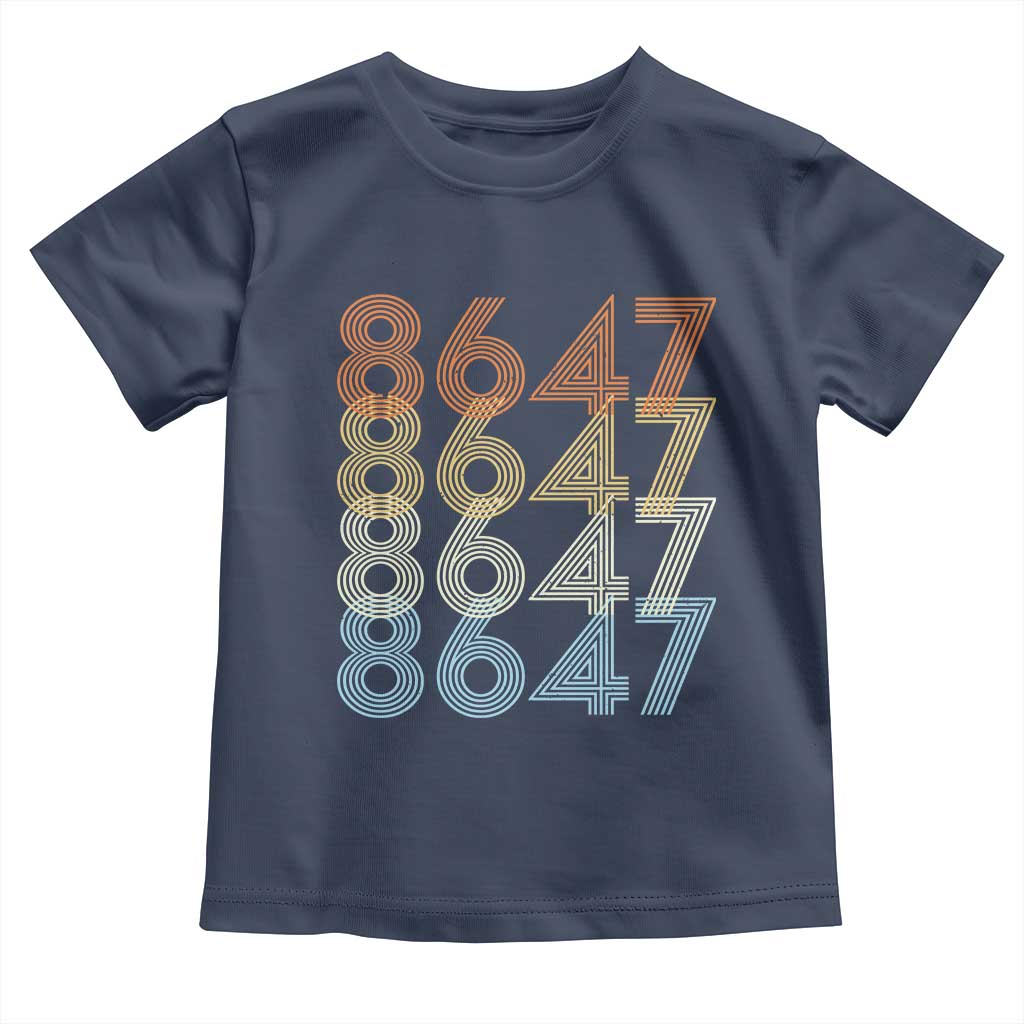 Retro Vintage 8647 Toddler T Shirt Freedom Protest Stripe Graphic