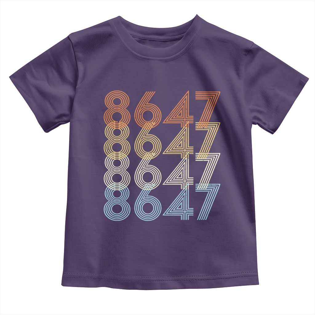 Retro Vintage 8647 Toddler T Shirt Freedom Protest Stripe Graphic