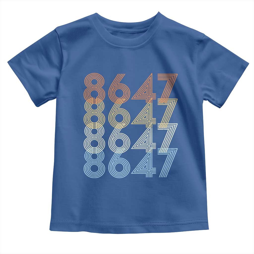 Retro Vintage 8647 Toddler T Shirt Freedom Protest Stripe Graphic
