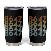 Retro Vintage 8647 Tumbler Cup Freedom Protest Stripe Graphic