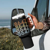 Retro Vintage 8647 Tumbler With Handle Freedom Protest Stripe Graphic