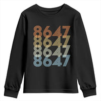 Retro Vintage 8647 Youth Sweatshirt Freedom Protest Stripe Graphic