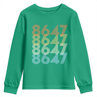 Retro Vintage 8647 Youth Sweatshirt Freedom Protest Stripe Graphic