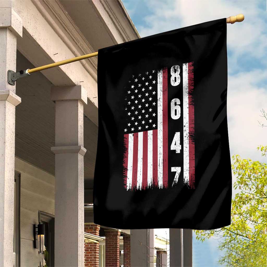 8647 Vintage US Flag Garden Flag Political Expression Apparel For Democrats