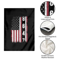 8647 Vintage US Flag Garden Flag Political Expression Apparel For Democrats