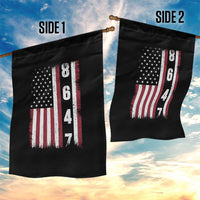 8647 Vintage US Flag Garden Flag Political Expression Apparel For Democrats