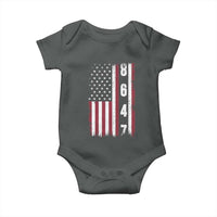 8647 Vintage US Flag Baby Onesie Political Expression Apparel For Democrats