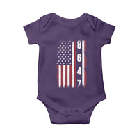 8647 Vintage US Flag Baby Onesie Political Expression Apparel For Democrats