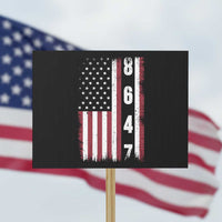 8647 Vintage US Flag Protest Sign Political Expression Apparel For Democrats