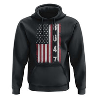 8647 Vintage US Flag Hoodie Political Expression Apparel For Democrats
