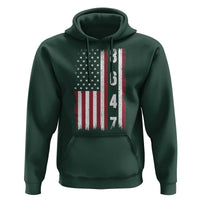 8647 Vintage US Flag Hoodie Political Expression Apparel For Democrats