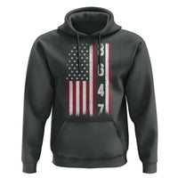 8647 Vintage US Flag Hoodie Political Expression Apparel For Democrats