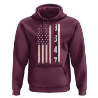 8647 Vintage US Flag Hoodie Political Expression Apparel For Democrats
