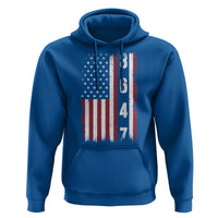 8647 Vintage US Flag Hoodie Political Expression Apparel For Democrats